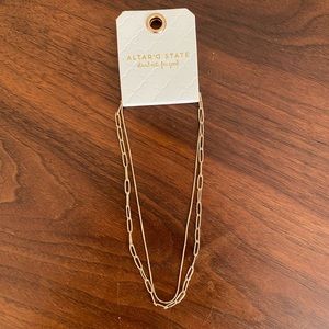NWT Gold Altar’d State Necklace